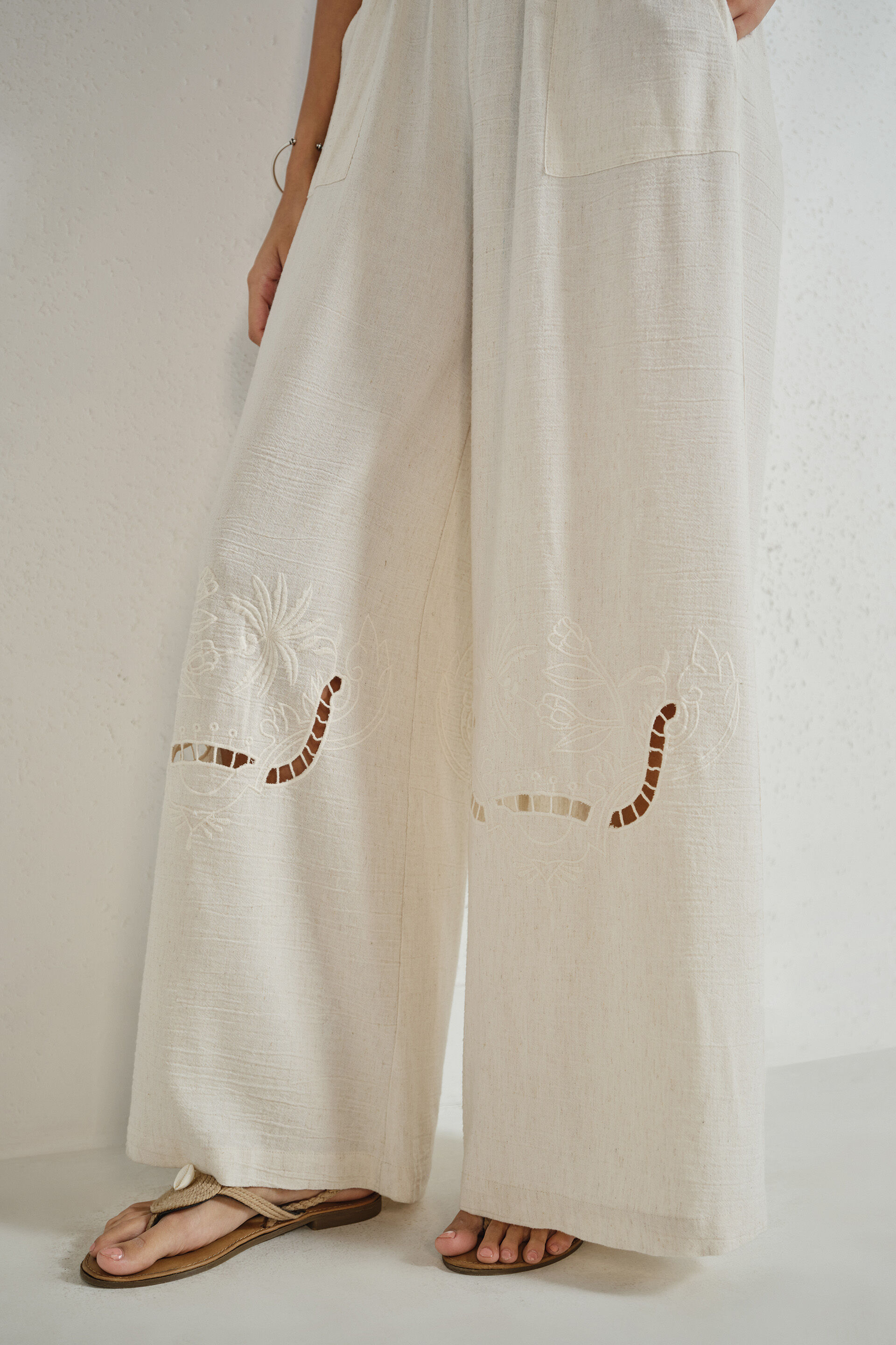 Naila Natural Co-ord Set, Natural, image 3